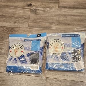 NWT Polar Heat Northern Base Layer Fleece Set Top & Bottom Men's Sz XL